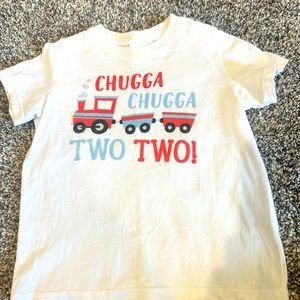 2nd birthday t-shirt for a chugs chugs two two party!